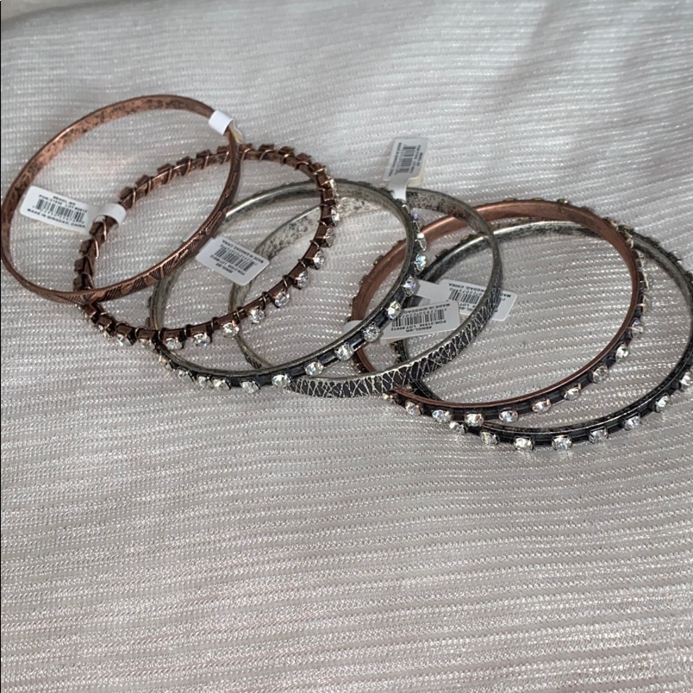 6 PC bangle set deal bracelets